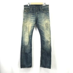 イタリア製★ディーゼル/DIESEL SAFADO★ヴィンテージ加工/デニムパンツ【W30L32/股下86cm/ケミカル】ジーンズ/Pants/Trousers◆pBH361