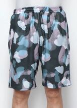 【KCM】Z-2iro-237-L★展示品★【AKTR/アクター】バスケットボール ハーフパンツ BLEEDING CAMO SHORTS　119-033002　BK　L_画像1