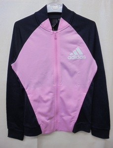 [KCM]Z-2iro-358-150* новый товар *[adidas/ Adidas ] Junior спортивная куртка джерси женщина .FTM51-DV0838 розовый / темно-синий 150
