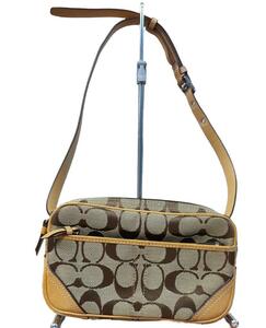  Coach COACH waist bag signature canvas beige 