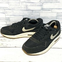 R4859bE NIKE ナイキ スニーカー ブラック 24cm レディース AIR MAX 1 ESSENTIAL エアマックス 1 エッセンシャル ローカット USED_画像1