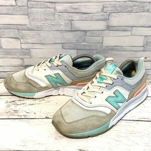 R4796bh【new balance 997 ニューバランス】24cm スニーカー ホワイト×グレー×ブルー×ピンク レディース 靴 シューズ B CW997HBA