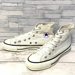 R4279bh 日本製【converse コンバース】5 1/2(24.5cm) スニーカー ホワイト メンズ レディース 靴 6SH01 オールスター 定番 ハイカット