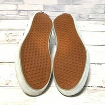 R4877bh【vans バンズ】ヴァンズ 22cm スニーカー レディース 靴 スケボー ブラック ホワイト SLIP ON スリッポン V98CLA 466091-0002 ロー_画像6