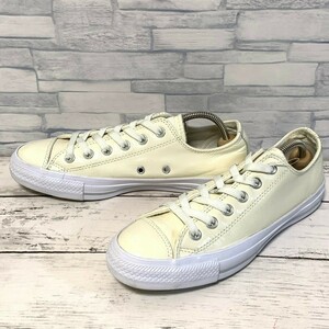 R5067bE CONVERSE コンバース スニーカー ホワイト サイズ24.5cm レディース レザースニーカー ローカット ALL STAR オールスター 靴 白