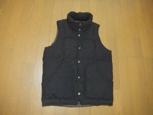 未使用◎アーバンリサーチ URBAN RESEARCH 極暖のダウンベスト 立ち襟 DOWN VEST ブラウン MENS メンズ S