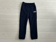 タグ付き/未使用★GAP KIDs ギャップ キッズ 暖パン 裏起毛 ふわモコ スウェットパンツ 140サイズ 紺★_画像1