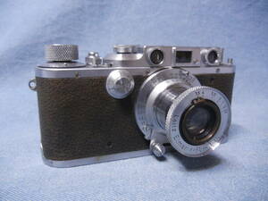 LEICA ライカ 　フィルムカメラ「Leica　D.R.P　Ernst Leitz Wetzlar No.286455」：レンズ Leitz Elmar f=5cm 1:3.5 シャター作動