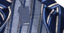 未使用品 新品級 LARDINI ラルディーニ テーラードジャケット size L ブートニエール 袋 メンズ ニット 春秋 ストレッチ有 伊_画像8