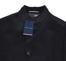 未使用品 新品級 TOMMY HILFIGER トミーヒルフィガー ノーカラーコート size M オーバーサイズ 秋冬 アウター ビジネスに_画像3