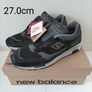 27.0㎝ ハリスツイード 海外限定 M1500DJ 新品 New Balance ニューバランス イギリス UK製 ブラック 黒 M991 M576 レア 日本未発売 27cm