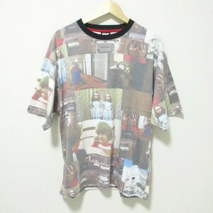 美品 FTC エフティーシー THE SHINING RAYON SHIRT 総柄 半袖 Tシャツ カットソー L マルチカラー 111