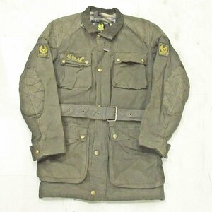 良品 Belstaff ベルスタッフ 60-70S ヴィンテージ TRIALMASTER PROFESSIONAL トライアルマスター オイルドジャケット カーキ