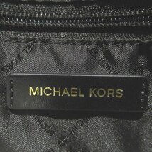 新品同様 MICHAEL KORS マイケルコース シャーロット 2way レザー ハンドバッグ ショルダーバッグ ブラック×ゴールド金具_画像6