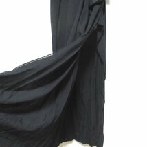美品 09AW Yohji Yamamoto ヨウジヤマモト ロング丈 サイドスリット キャミソール ドレス デザインワンピース 1サイズ ブラック_画像5