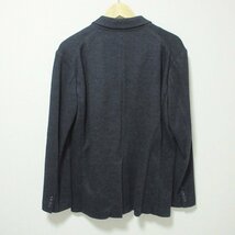 美品 three dots スリードッツ ストライプ柄 シングル 3B テーラードジャケット L ネイビー 112_画像2