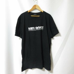 美品 A.P.C. アーペーセー ロンハーマン別注 MELROSE プリント クルーネック 半袖 Tシャツ カットソー L ブラック 111