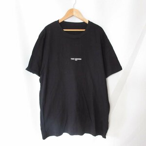 美品 THE CONVENI ザコンビニ ロゴ プリント クルーネック 半袖 Tシャツ カットソー L ブラック 111