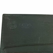 良品 GANZO ガンゾ レザー 二つ折り 長財布 ロングウォレット ブラック J1003_画像6