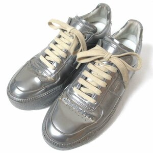 美品 MAISON MARGIELA メゾンマルジェラ 22 プラットフォーム コーティング スニーカー シューズ 36サイズ 23cm相当 シルバー