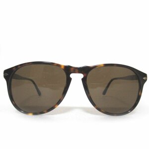 ほぼ美品 Persol ペルソール 度なし ハバナ べっ甲柄 フルリム セルフレーム サングラス 6649-S 24/57 55□18-145サイズ ブラウン系レンズ