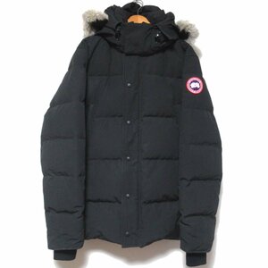 ほぼ美品 CANADA GOOSE カナダグース WYNDHAM PARKA SLIM コヨーテファー ウィンダムパーカー ダウンジャケット 3808M XL ブラック