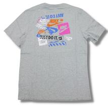 即決☆ナイキ グラフィック Tシャツ GRY/XXLサイズ 3L 送料無料 ダーク グレー 灰 綿 廃盤 半袖 ロゴ 普段使用OK NIKE_画像2