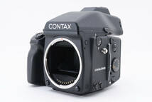 ★美品★コンタックス　645　中判　フィルムカメラ　CONTAX　ボディ　　MFB-1A 120 220 フィルムバック　AEファインダー_画像1