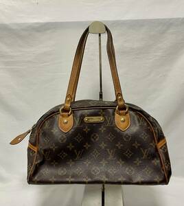 1円〜ルイヴィトン LOUIS VUITTON モントルグイユ PM ショルダーバッグ モノグラム レザー M95565 南京錠