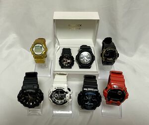 1 円〜8本まとめ売り G-SHOCK CASIO Baby-G ①GA-700 ②G-8900A ③GA-400 ④DW-9200K ⑤G-7700G ⑥GA-100CB ⑦GA-201 ⑧BA-110RG