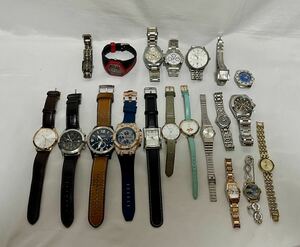 1円〜ブランド時計20本まとめ売り アルマーニ FOSSIL guess ポールスミス Kate spade BurberryBUREN FLENT PINTIME RADOサルバトーレマーラ