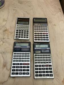 カシオ 関数電卓４つ CASIO FX-992v２つ FX-570cv FX-991M 動作品 中古