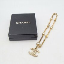 ◎CHANEL シャネル ネックレス / ラインストーン ココマーク アクセサリー ヴィンテージ ◎NN_画像1