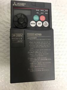 中古美品三菱電機 MITSUBISHI インバーター FR-E720-0.4K動作保証2/6 A-1