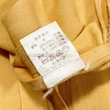 クリスチャンディオール　ノーカラージャケット　オーバーサイズ　ウール　黄色　M_画像4