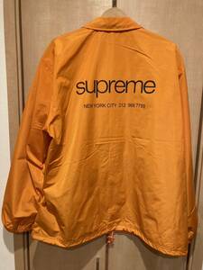 定価新品 サイズＬ Supreme Nyc Coaches Jacket シュプリーム コーチジャケット オレンジ 2023aw