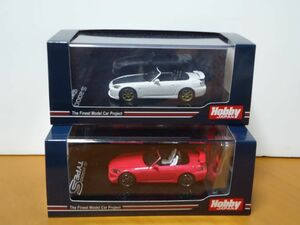 ★hobby JAPAN 1/64 無限S2000 ホワイト　＆　ホンダ S2000 タイプ S (AP2) カスタマイズ バージョン　ピンク　2台セット★