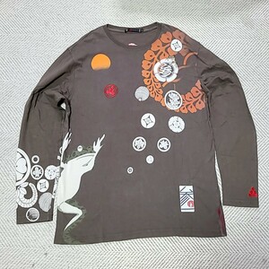 美品 参丸一 長袖Tシャツ XL 送料無料 サンマルイチ 刺繍着 3