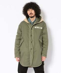 新品送料無料　AVIREX　2WAY BOA SHELL PARKA　Mサイズ　 アヴィレックス　2ウェイ ボア シェルパーカー 