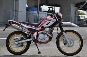 SECRET SPEED★ヤマハ セロー250 XT250X スリップオンマフラー ソリッド サイレンサー YAMAHA モタード オフ車 serow 異形 バイクマフラー