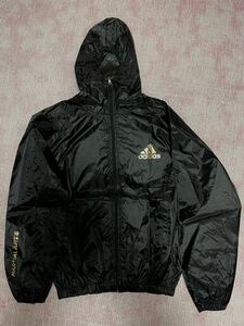 アディダス サウナスーツ 2XO(日本) L(US) ビッグサイズ 黒 金 ブラック ダイエット フード パーカー ADIDAS MARTIAL ARTS 正規品