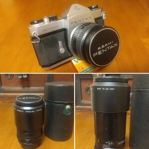 SPOTMATIC ASAHI PENTAX ペンタックス　スポットマチックSP フィルムカメラ　レンズセット