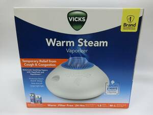 【新品】[Vicks] Warm Steam Vaporizer 1.5Gallon V150SGNLV2 / ヴィックス スチーム式加湿器 5.68リットル 22畳～34畳 並行輸入品(Y-605)