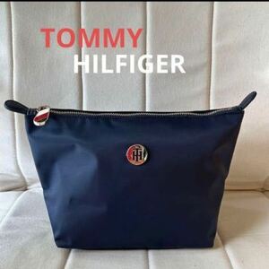 TOMMY HILFIGER トミー　ヒルフィガー ナイロン　ポーチ　ネイビー