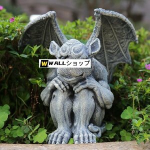  interior miscellaneous goods Dragon Monstar ga-go il monster .. western sculpture carving image objet d'art ornament garden ornament resin 