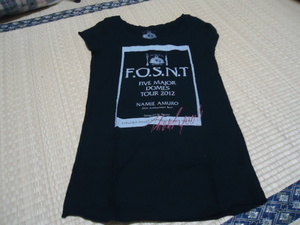 安室奈美恵 20TH ANNIVERSARY FIVE MAJOR DOMES TOUR 2012 Designed by moussy Tシャツ 