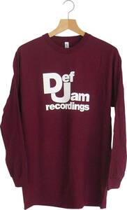 【新品】Def Jam 長袖 T-shirts Lサイズ L/S Tシャツ Ma デフ・ジャム ラップ　ヒップホップ バンドTシャツ Beastie Boys