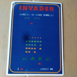 インベーダー　ＩＮＶＡＤＥＲ　下敷き　レア　ゲーム