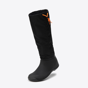 アクティブーツ(ブラック/25cm) コンパクトになる長靴 ワークブーツ MNDM60 軽量 撥水加工 作業 農業 畑作業