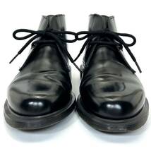 即決 Dr.Martens ドクターマーチン メンズ UK6 25cm程度 本革 レザー チャッカブーツ 黒色 ブラック カジュアル ドレスシューズ 革靴 中古_画像4
